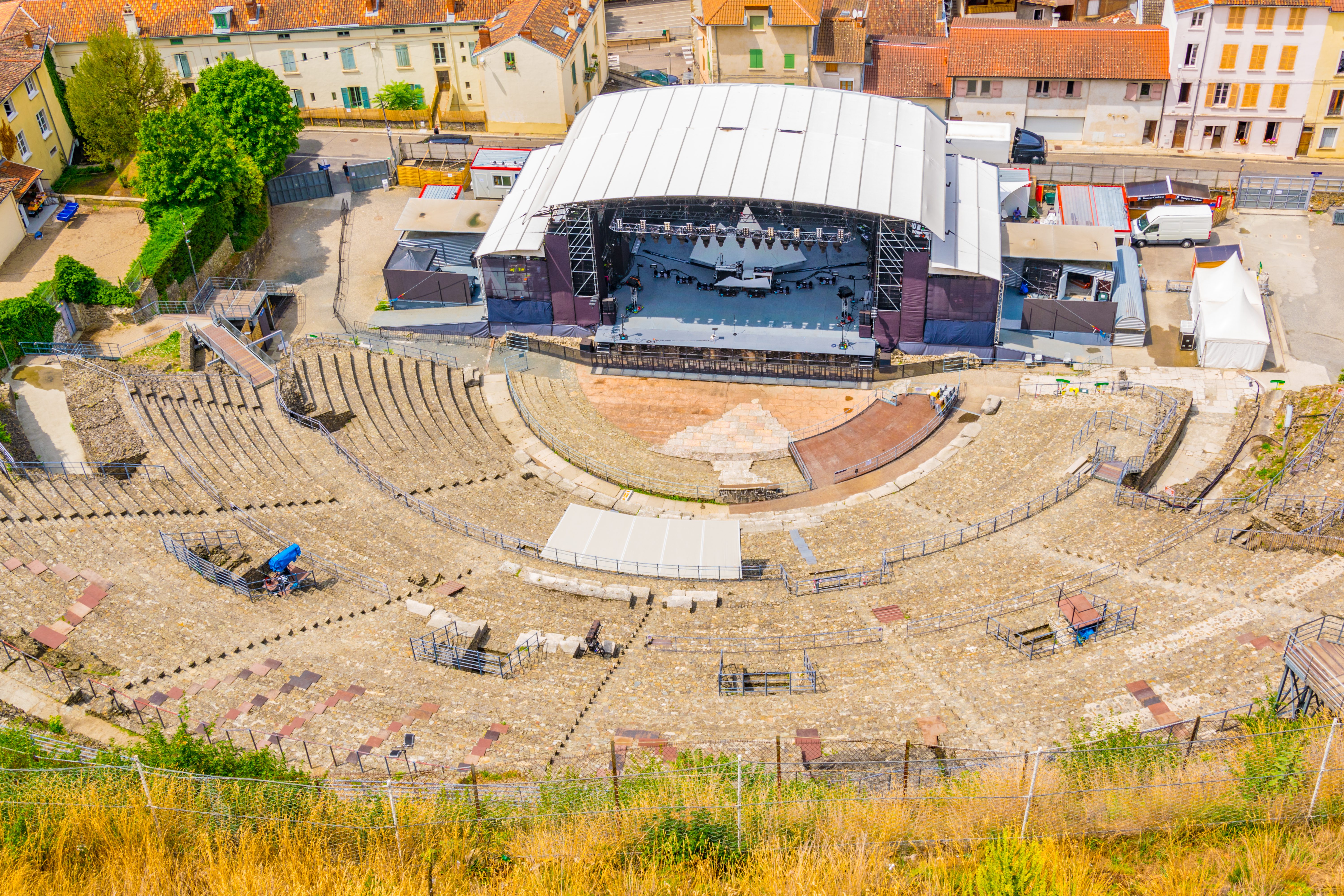 Ancient roman theatre in the French city Vienne